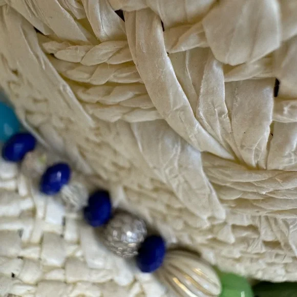 NWT Anthropologie x San Diego Hat Co.-Cream Coastal Cowgirl Boho Hat. - Picture 6 of 9